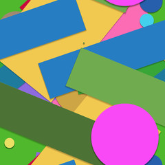 Flat material design - Creative vector trend seamless