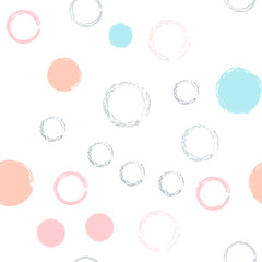 polka dots seamless pattern pastel
