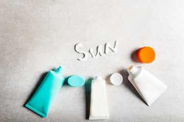 pring and summer protection against the Sun, sunscreen rpoducts