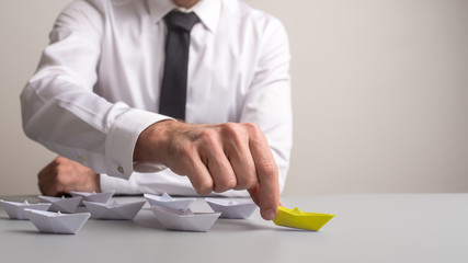 Conceptual image of business leadership and power © Gajus