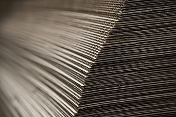 stacked corrugated cardboard