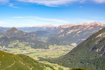 Fototapeta na wymiar fantastic view over the europe alps