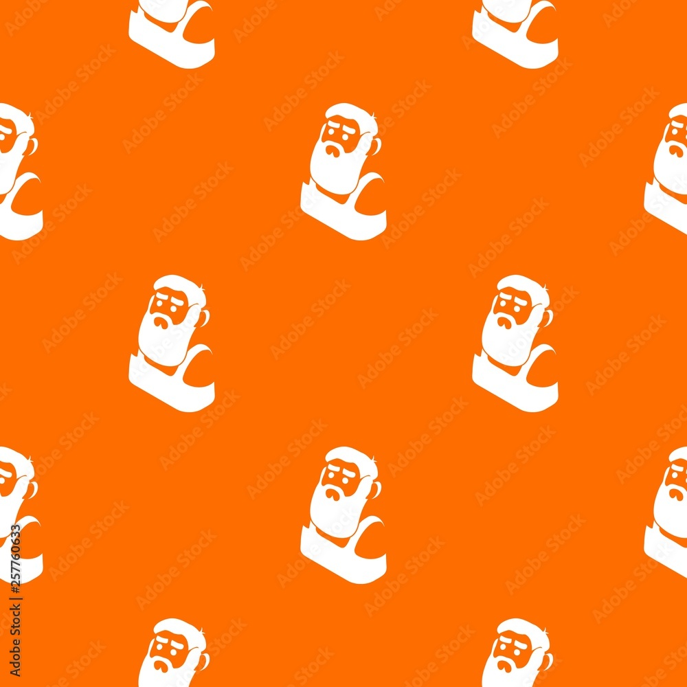 Poster blacksmith pattern vector orange for any web design best