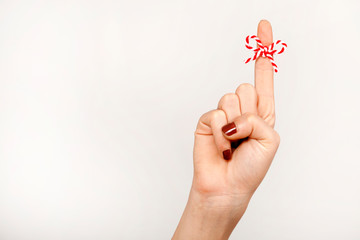 finger forgetful symbol