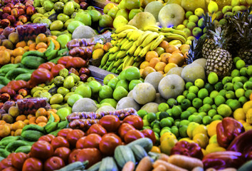 Fruit display,market place,Costa rica