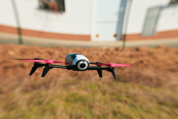 Flying drone outdoor