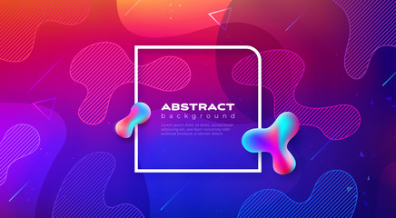 Liquid color background design. Fluid gradient shapes composition. Futuristic design posters. Eps10 vector.