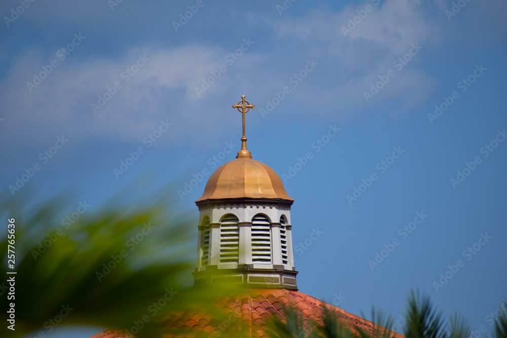 Wall mural dome of the church