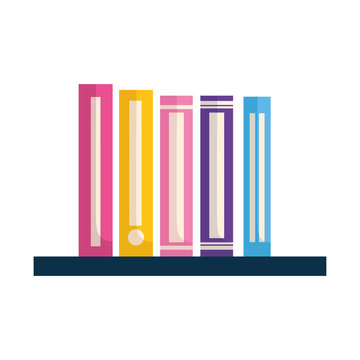 stack of books isolated icon
