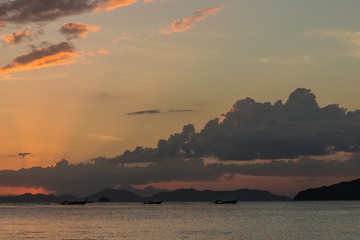 A typical scene in Ao Nang in Thailand