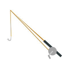 fishing rod isolated icon
