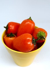 peppers in a bowl