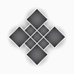 Simple rectangular frames for photos and images. Mosaic. Retro style. Collage template. Vector isolated background.