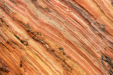 Colorful layers of Navajo sandstone