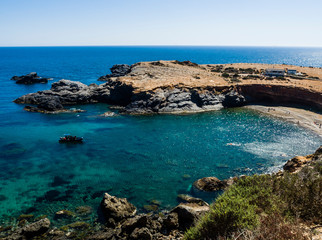 Fototapeta na wymiar Playa de Calafría, Cabo de Palos, Murcia 