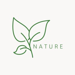 Green and nature logo