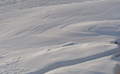 Snow dunes