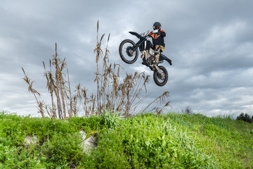 Enduro bike rider