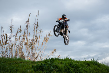 Enduro bike rider