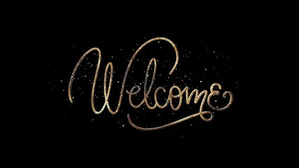 Welcome Text + Alpha Channel