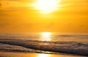 Beautiful sunrise at Corona Beach, Panama.