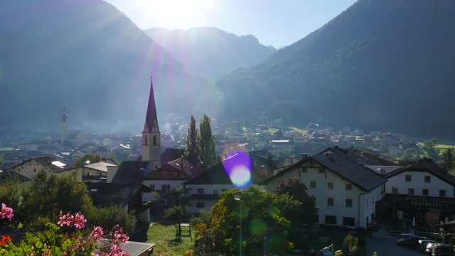 Morning Sun in Alpine Village