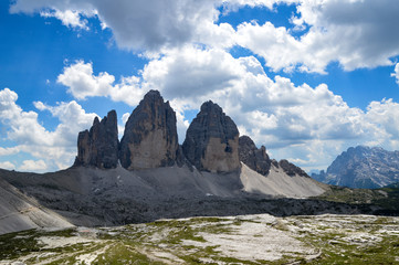 Three Peaks in national park, Italy