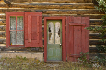 Tin Cup Cabin Door