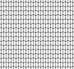 Seamless abstract geometric Art Deco chevron angled lattice trellis pattern