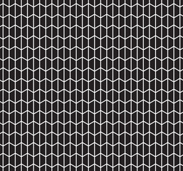 Seamless abstract geometric Art Deco chevron angled lattice trellis pattern
