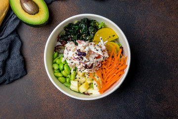 poke with crab