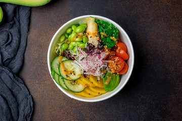Vegetarian poke bowl