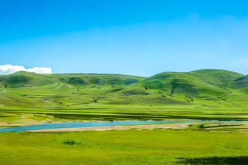 anjiangyuan Nature Reserve, the highest elevation natural wetland, Tibet, China