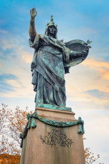 Memorial to the King's Liverpool Reigiment in Liverpool, UK