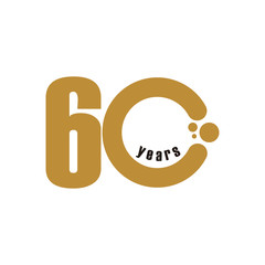 Obraz premium 60 Year Anniversary Vector Template Design Illustration