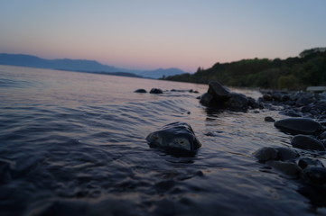 Naklejka premium rock on water