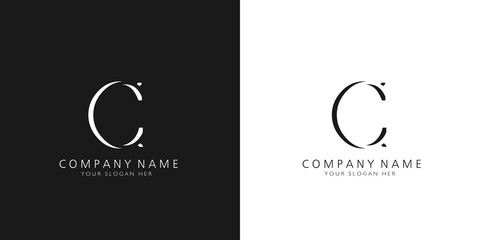 c logo letter design	