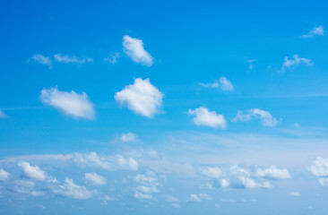 Fototapeta premium The beauty of the sky with clouds and the sun.