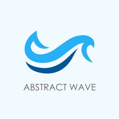 Abstract wave logo template