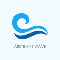 Abstract wave logo template