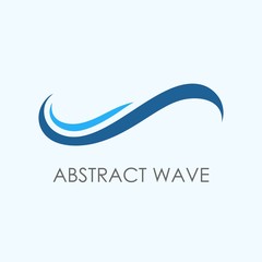 Abstract wave logo template