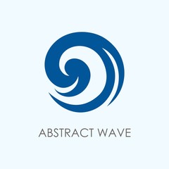 Abstract wave logo template