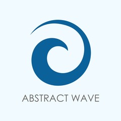 Abstract wave logo template