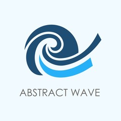 Abstract wave logo template