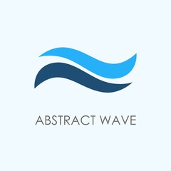 Abstract wave logo template