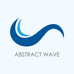 Abstract wave logo template