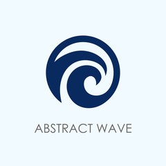 Abstract wave logo template