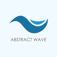 Abstract wave logo template