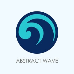 Abstract wave logo template