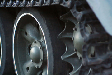 tank tracks closeup